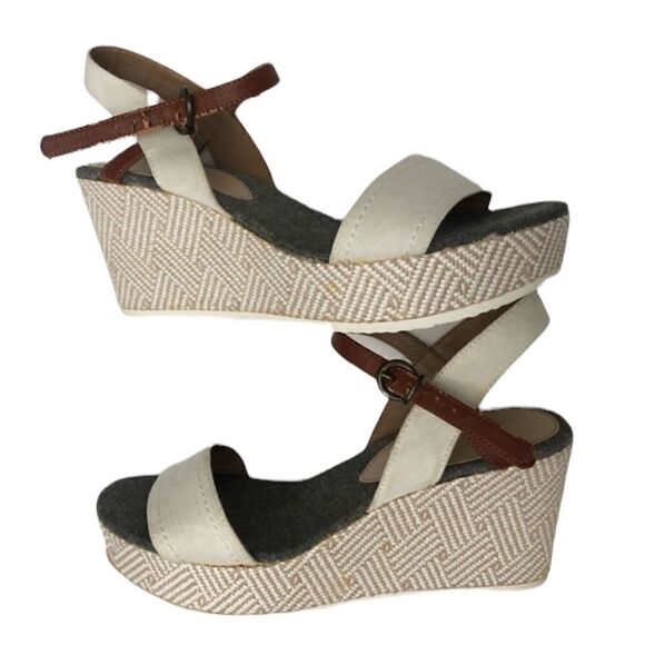 Wedge Sexy Peep Toe Platform Buckle Sandals Sz 9 - Picture 2 of 8